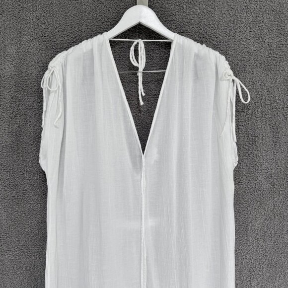 GAP Crinkle Cotton Modal Linen Maxi Cover-Up M/L - Picture 6 of 12